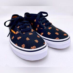 San Francisco Giants Vans Black Sneakers boys 10.5